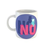 Cana alba personalizata cu mesajul No, INOVATIX&reg;. 330ml