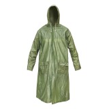 Pelerina cu gluga impermeabila L din PVC, 2 buzunare, inchidere cu capse, verde inchis Breckner Germany