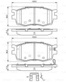 BOSCH 0 986 494 617 set placute frana,frana disc