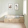 VidaXL Cadru de pat cu depozitare Stejar sonoma 100 x 200 cm 3335183