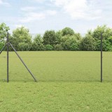 Gard Hexagonal Gri 1x10 m Oțel