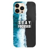Husa compatibila cu Apple iPhone 14 Plus model Stay Focused, Silicon, TPU, Viceversa, Transparent, Carcasa