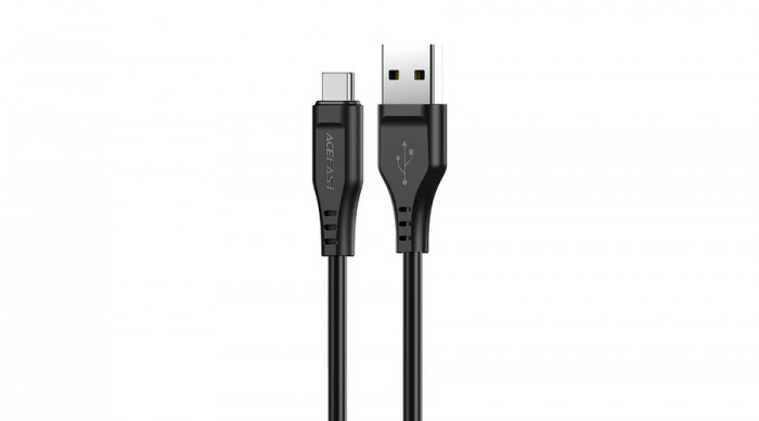 Acefast USB - Cablu USB tip C, 1,2 m, 3A, negru (C3-04-A-C-negru)