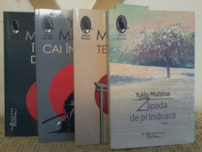 Yukio Mishima-Zăpada de primăvară;Cai &amp;icirc;n galop;Templul Zorilor;&amp;Icirc;ngerul decăzut foto
