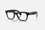 Ray-Ban Meta Wayfarer Gen 2 High Bridge Fit Shiny Black Clear Graphite Green Transitions 53-22