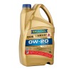 Ulei motor Ravenol ECS 0W20, 5L (4L+1L gratis), 100% sintetic, tehnologie USVO, protectie superioara, consum redus combustibil