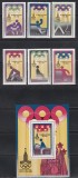 Coreea de Nord 1979 - Jocurile Olimpice - Moscova, Serie + Colita,MNH, Nestampilat