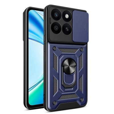 Husa Honor X5b protectie camera Techsuit CamShield Series, albastru foto