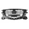 Grila masca radiator Mazda 3 (Bm), 07.2017-05.2019, Hatchback, Sedan, Fata, gri deschis, versiune USA, America, se monteaza impreuna cu 45C307/07-1