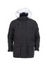Geaca Barbati Iarna Joma Explorer III Neagra: Polar, Gluga Blana Detasabila, Buzunare Multiple, Impermeabila