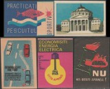 1960-1973 Romania - Lot 5 etichete de chibrituri romanesti