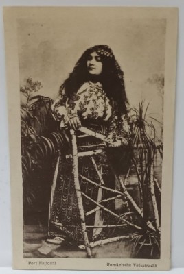 TANARA IN PORT NATIONAL , CARTE POSTALA ILUSTRATA , INCEPUTUL SEC. XX foto