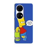 Husa compatibila cu Huawei Mate 40 Pro model Bart Simson Trust me, Silicon, TPU, Viceversa