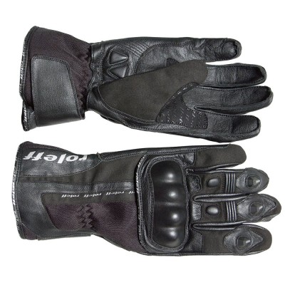 Manusi moto piele Roleff RO45 negru marime L foto