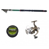 Set pescuit cu lanseta Eastshark 3,6m, mulineta NBR5000 cu 5 rulmenti si guta