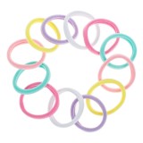 Elastice de par frotte pentru copii, Set 12 buc, Multicolor, CMCLASS