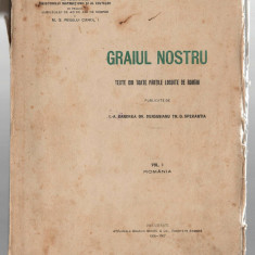 Graiul nostru - A. Candrea/Ov. Densusianu/Th. D. Sperantia, vol I, Socec 1906-07