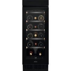 Racitor de vinuri incorporabil AEG AWUS018B7B, 56 l, 18 sticle, Clasa G, Negru mat