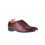 Pantofi barbati office, bordeaux, din piele naturala, ELION 026VIS
