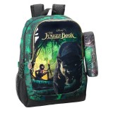 Ghiozdan cu penar JUNGLE BOOK, Jad