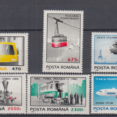 ROMANIA 1995 LP 1379 MIJLOACE DE TRANSPORT UZUALE SERIE MNH