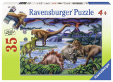 Cumpara ieftin Puzzle dinozauri, 35 piese, Ravensburger