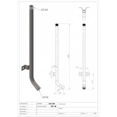 Teava racordare suzete porci, 1 2, cot 30 , inox