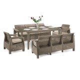 Cumpara ieftin Set de mobilier de grădină Corfu Love Max Duo cu masă Futura pentru cappuccino