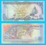 Maldive (p#21) 50 Rufiyaa 2000 UNC &#039;Piața săptăm&acirc;nală&#039; serie: C787446