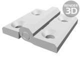 Balama Tehnopolimer PA Albă 60mm