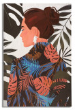 Tablou, Mauro Ferretti, Lady Jungle - B, 80 x 2.8 x 120 cm, lemn de pin/panza, multicolor