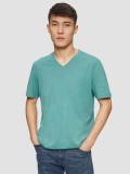 S.Oliver Tricou barbati cu anchior, Regular fit, din bumbac, Verde (Marime: M)