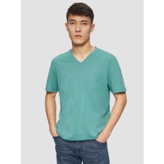 s.Oliver Tricou barbati cu anchior, Regular fit, din bumbac, Verde, S