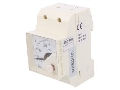 Voltmetru DIN 0-250V True RMS 40-72Hz Clasa 1.5