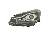 Far Toyota Yaris, 05.2017-12.2020, montare fata, stanga, cu lentile; cu lumini de zi tip LED; HiR2+LED+WY21W; electric; fara motor; halogen, DEPO