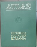 ATLASUL REPUBLICII SOCIALISTE ROMANIA , EDITAT DE ACADEMIA ROMANA SI INSTITUTUL DE GEOGRAFIE , 1974, FORMAT ELEFANT FOLIO
