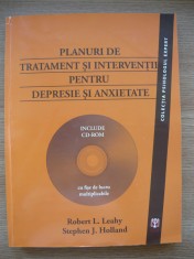PLANURI DE TRATAMENT SI INTERVENTII PENTRU DEPRESIE SI ANXIETATE - 2010