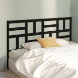 VidaXL Tăblie de pat, negru, 206x4x104 cm, lemn masiv de pin