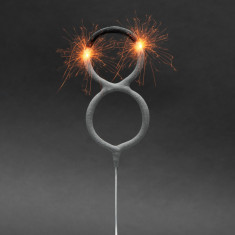 Artificii pt. tort, cifra 8, 16 cm foto