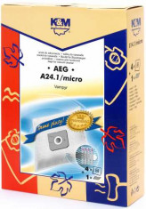 Sac aspirator AEG GR 28, sintetic, 4 saci + 1 filtru, KM foto