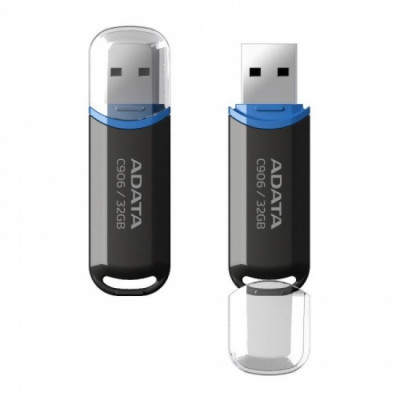 Stick memorie USB AData C906 , 32 GB , USB 2.0 , Negru foto