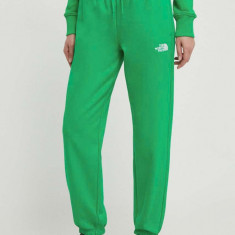 The North Face pantaloni de trening culoarea verde, neted, NF0A7ZJFPO81