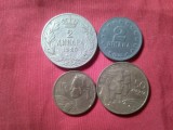 4 Monede Yugoslavia : 2dinari 1925 cal. medie , 2 dinari 1945 F.Buna , 10 si 50 dinari 1955 cal. f.buna