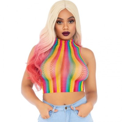 LEG AVENUE - MULTICOLOR NET TOP foto
