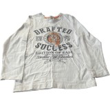 Bluza alba cu scris, 8 ani, marime 128cm