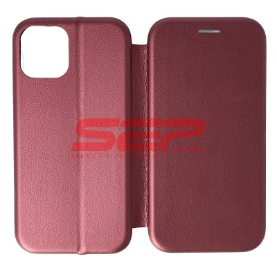 Toc FlipCover Round Apple iPhone 12 Wine foto