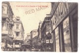 3805 - BUCURESTI, Street stores, Berarie, Romania - old postcard - used - 1917, Circulata, Printata