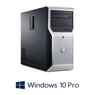 Workstation Dell Precision T1600, E3-1245, 8GB DDR3, GeForce 605 DP, Win 10 Pro foto