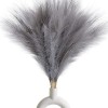 Set 3 Fire Iarba de Pampas Artificiala pentru, Amenajari si Decoratiuni Interioare, Material de Calitate Premium, Matase Fina, Inaltime 43.5 cm, Gri C
