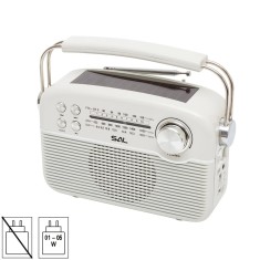 Radio hibrid AC-DC /SOLAR FM-AM-SW Bluetooth SAL RPR9